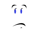 Blue Eyeroll Roblox classic face