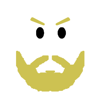 Daring Blonde Beard Face