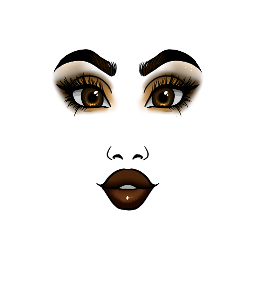 Elegant Evening Dress - Face Roblox classic face