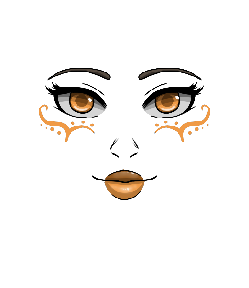 Gold Mermaid Visage Roblox classic face