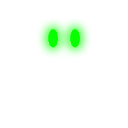 Green Glowing Eyes Roblox classic face