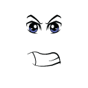 Mildly Irritated Face Roblox classic face