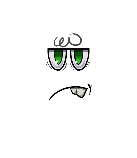 Monster Grumpy Face