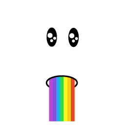 Rainbow Barf Face Roblox classic face