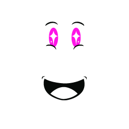 So Super Excited - Pink Roblox classic face
