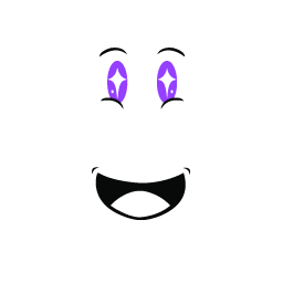 So Super Excited - Purple Roblox classic face