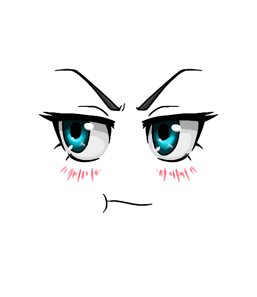 Tsundere Expression Roblox classic face